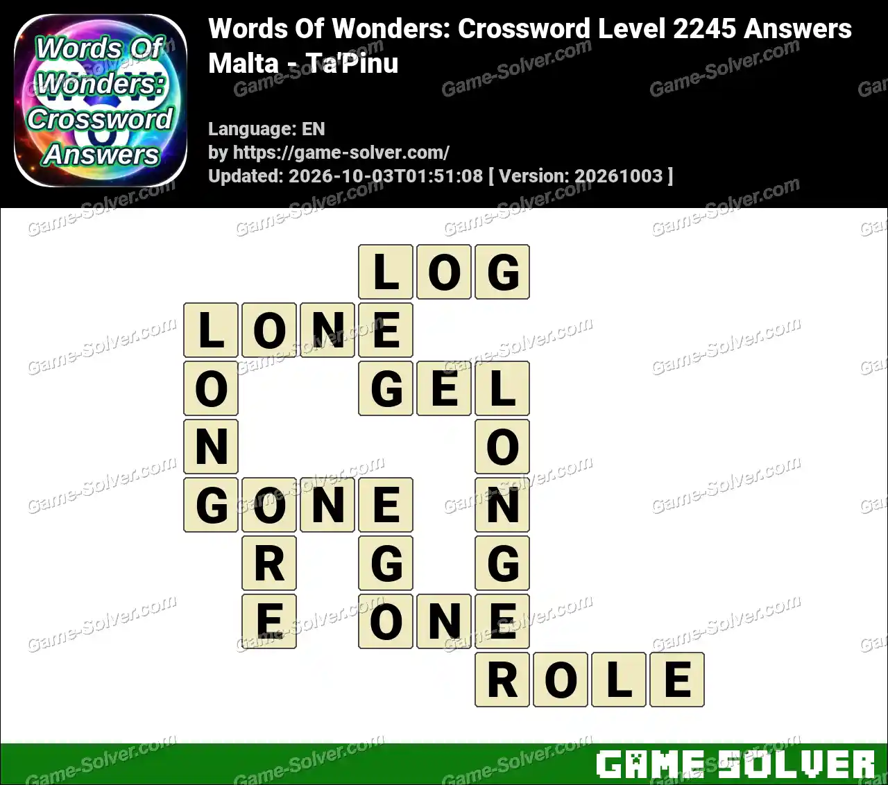 Words Of Wonders: Crossword Level 2245 Answers – Malta – Ta’Pinu